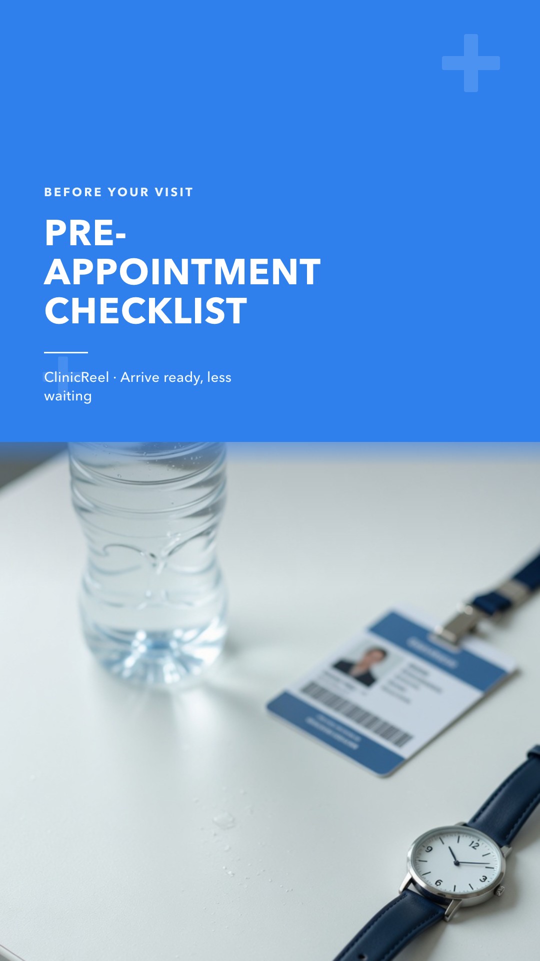 Portrait pre-appointment checklist screen