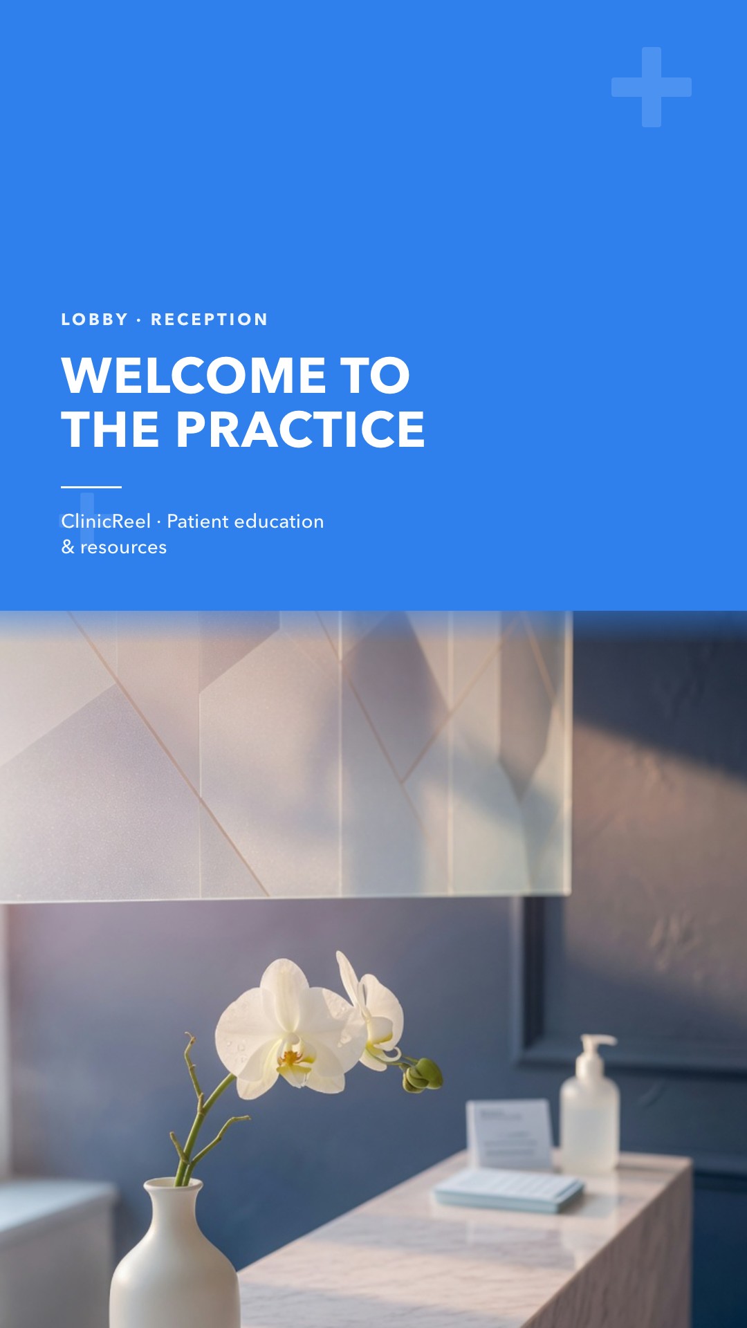 Portrait welcome to the practice screen